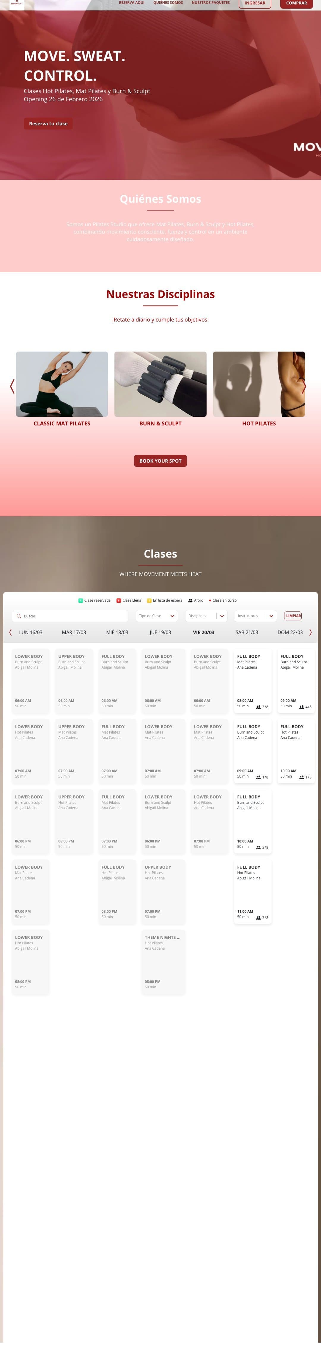 MOVA Heat Pilates Studio — Pilates en Saltillo